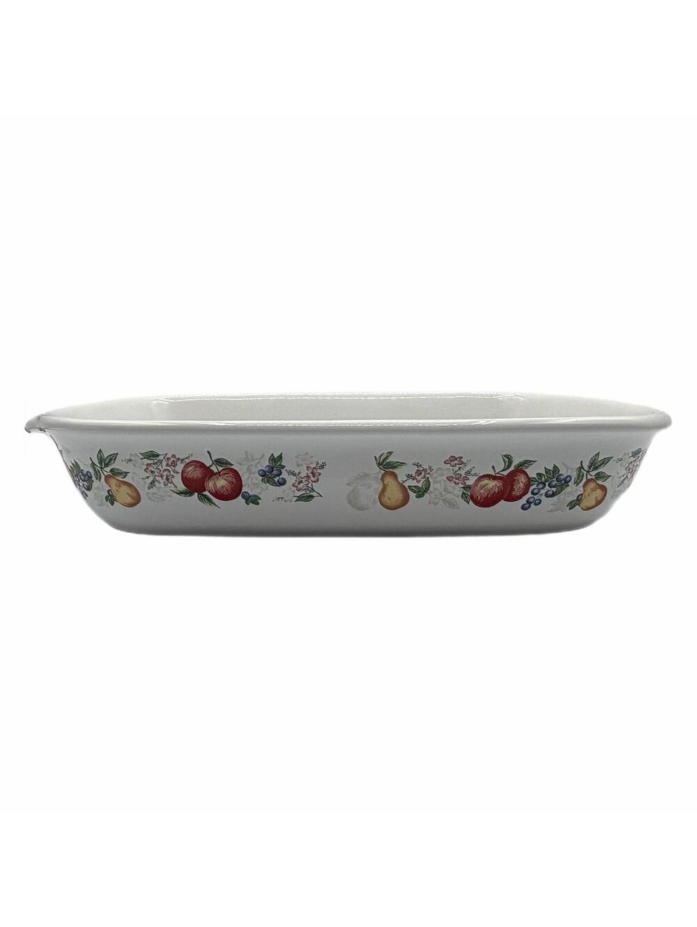 Vintage Corelle Coordinates Chutney 9x13-In Rectangular Stoneware Casserole Dish
